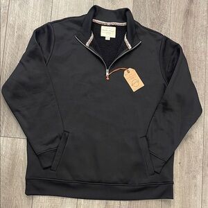 Weatherproof Vintage 1948 1/4 Zip Mock Neck Black Sweater Men’s Size XXL/EEG